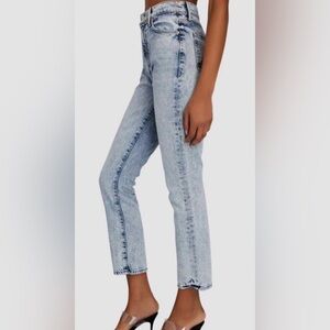MOTHER Light Blue Ankle & Cropped Jeans